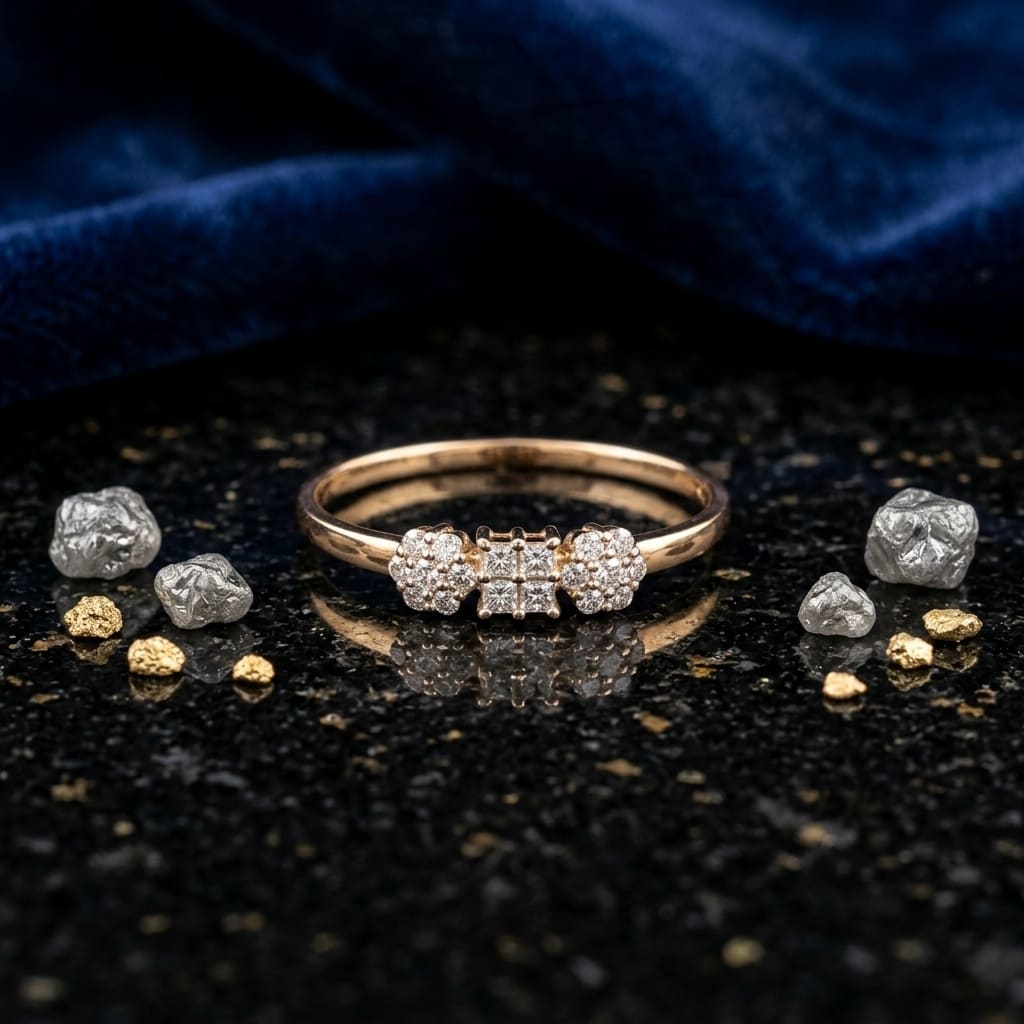 The Trio Blossom Diamond Ring