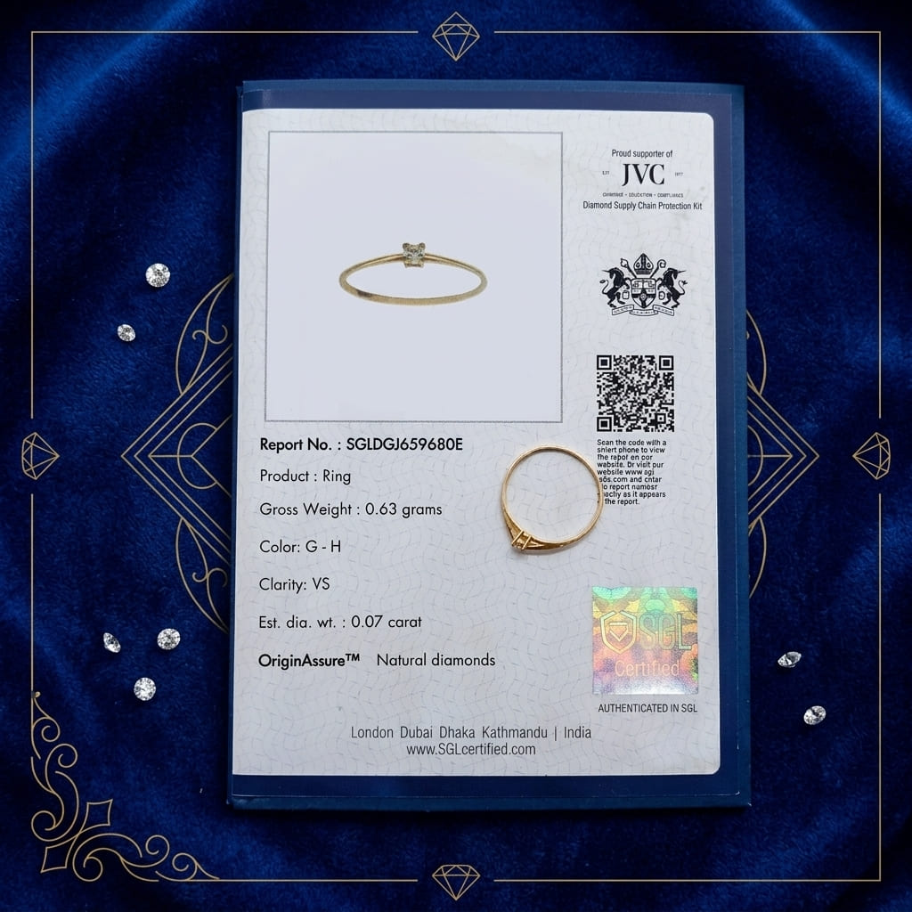 The Promise Solitaire - 18k Gold / Certified