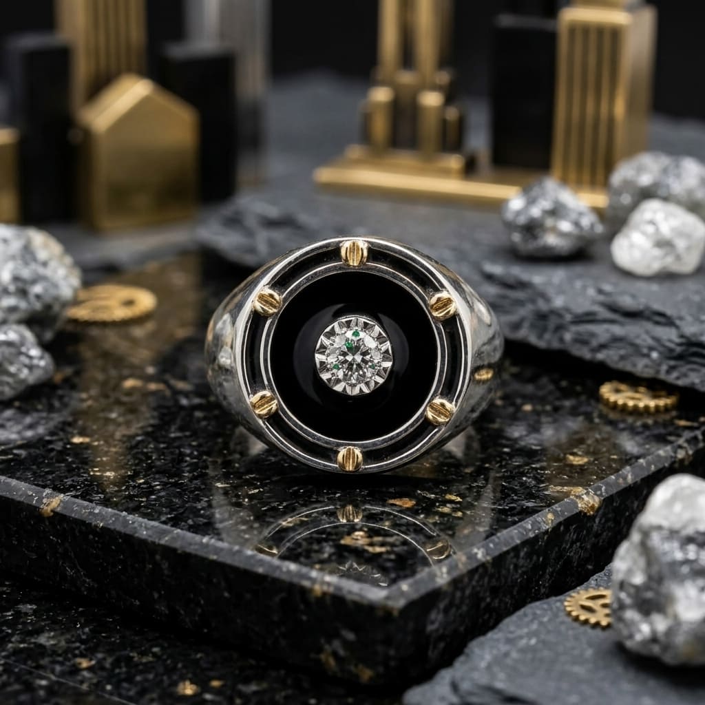 The Titan Vault Diamond Men's Ring
