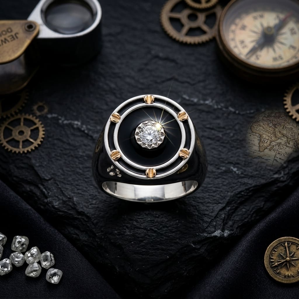 The Titan Vault Diamond Men's Ring