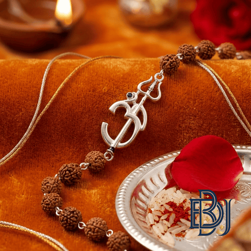 The Rudra Trishul Silver Rakhi